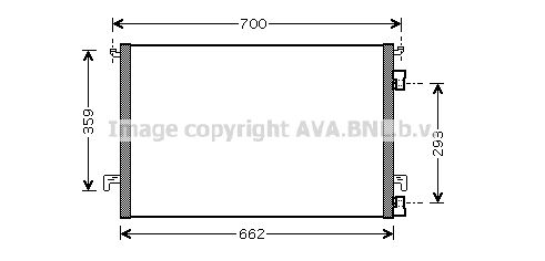 AVA QUALITY COOLING Kondensators, Gaisa kond. sistēma OLA5457